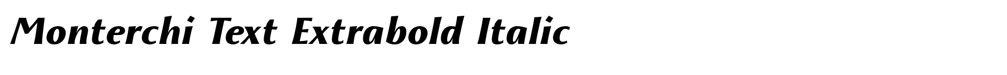 Monterchi Text Extrabold Italic image
